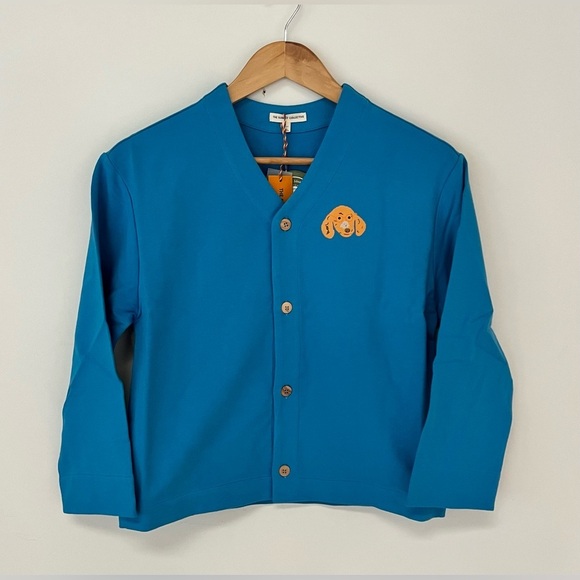 The Sunday Collective Other - The Sunday Collective Boys 10-11 Years Cardigan Cotton Sweater Blue Jay